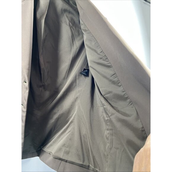 Tahari Women's Jacket Blazer Size 2 Solid Brown 3 Buttons Lined Long Sleeves - Picture 5 of 9